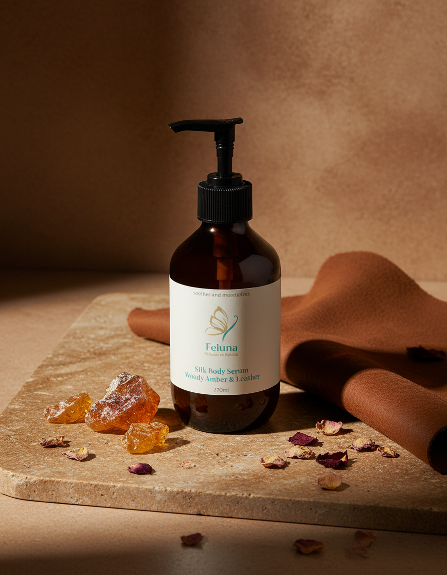 Silk Skin Body Serum, Woody Amber & Leather