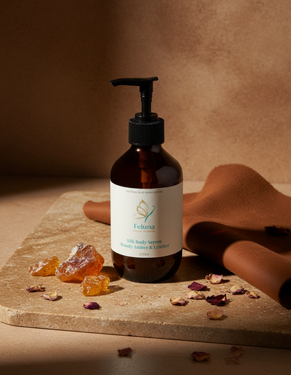 Silk Skin Body Serum, Woody Amber & Leather