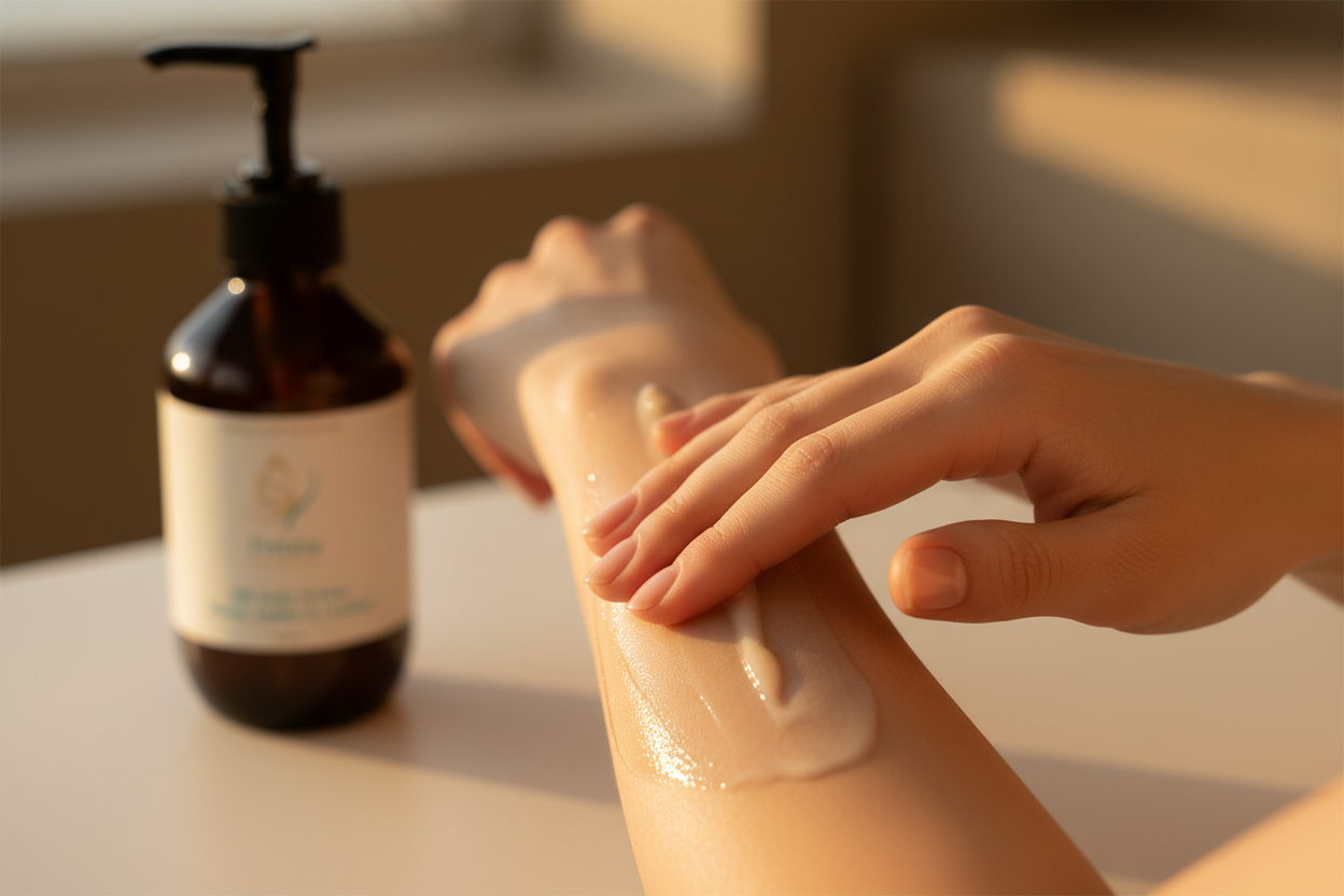 Silk Skin Body Serum, Woody Amber & Leather